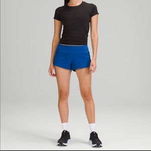 Lululemon Speed up low rise lined short 2.5” symphony blue